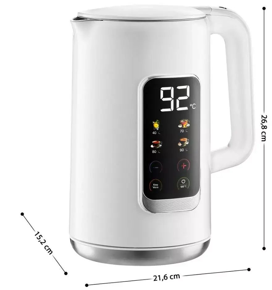 Электрочайник SENCOR SWK0950WH 1,0 л 2200 Вт Photo 2