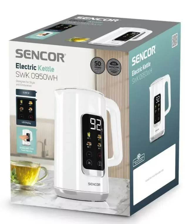 Электрочайник SENCOR SWK0950WH 1,0 л 2200 Вт Photo 6