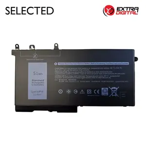 Аккумулятор для ноутбука Extra Digital D4CMT NB442065 51Wh для совместимых ноутбуков Dell
