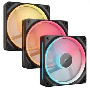 Ventilators Corsair iCUE LINK LX120-R RGB 12 cm Melns 2400 apgr./min 3.8 mmH2O