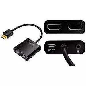LogiLink HD0061 HDMI-Splitter 1x2-Port 4K 60Hz Downscaler