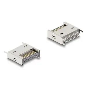 DeLOCK Printed Circuit Board accessory 67192 Silver 1 pc Straight Gold contacts