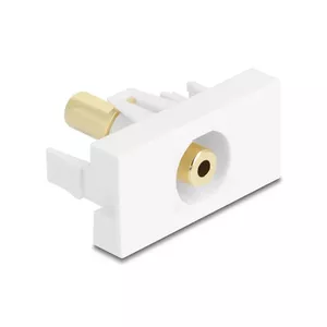 Socket outlet DeLOCK 90843 2 x 3.5mm cable connector White
