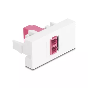 Fibre optic adapter DeLOCK 90846 LC Multi-mode 1 pc Purple White