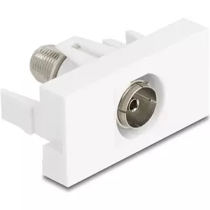 DeLOCK 90844 Socket Outlet IEC F White 75 Ω Male