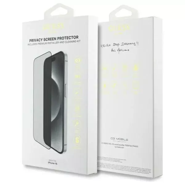 Screen protector GUESS GUTGP16SBOKGCIP for iPhone 16 Photo 2