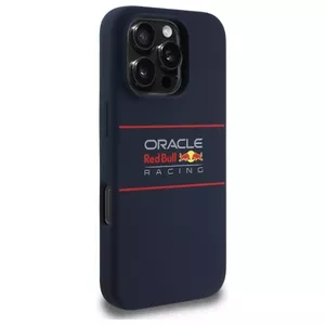 Жёсткий чехол hardcase red bull для iPhone 16 Pro 6.3" синий силикон MagSafe RBHMP16L24SIHSRV