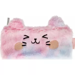 Pencil Case STARPAK PIORNIK SASZ PLUSZ CAT STK PB 12/48 W — plush zippered school pencil pouch
