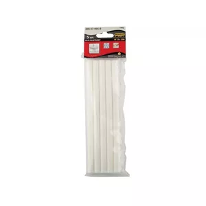 Līmes stieņi MODECO sanitārie 12 mm x 200 mm balti, 5 gab. priekš karstā līmes pistoles