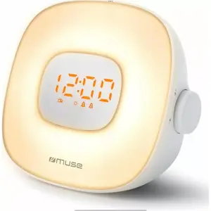 Portable Personal Radio Play Muse ML-198 CR — FM PLL Tuner, LED Display, USB‑C, AAA Batteries, White