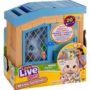 Интерактивная мягкая игрушка кролик Little Live Pets Mama Królik Niespodzianka 26593, на батарейках, реакции звука и движения