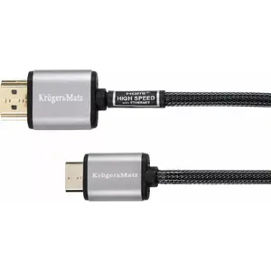 kruger & matz кабель HDMI Mini — HDMI 1.8 м, модель KM0325, чёрный
