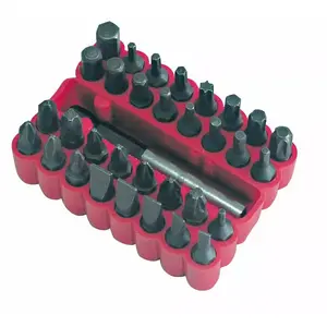 Screwdriver Bit Set MEGA 33 pieces with magnetic bit holder, model 10734