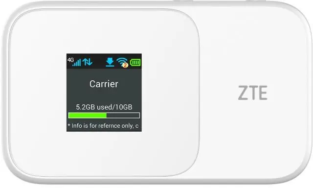 ZTE MF986D mobilais Wi‑Fi maršrutētājs 5G/4G, 3000 mAh Photo 10