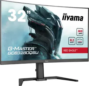 iiyama G-MASTER GCB3280QSU-B2 Изогнутый игровой монитор 31.5 Дюймов Dual QHD 2560 x 1440 LED 180Гц 0.2мс Черный
