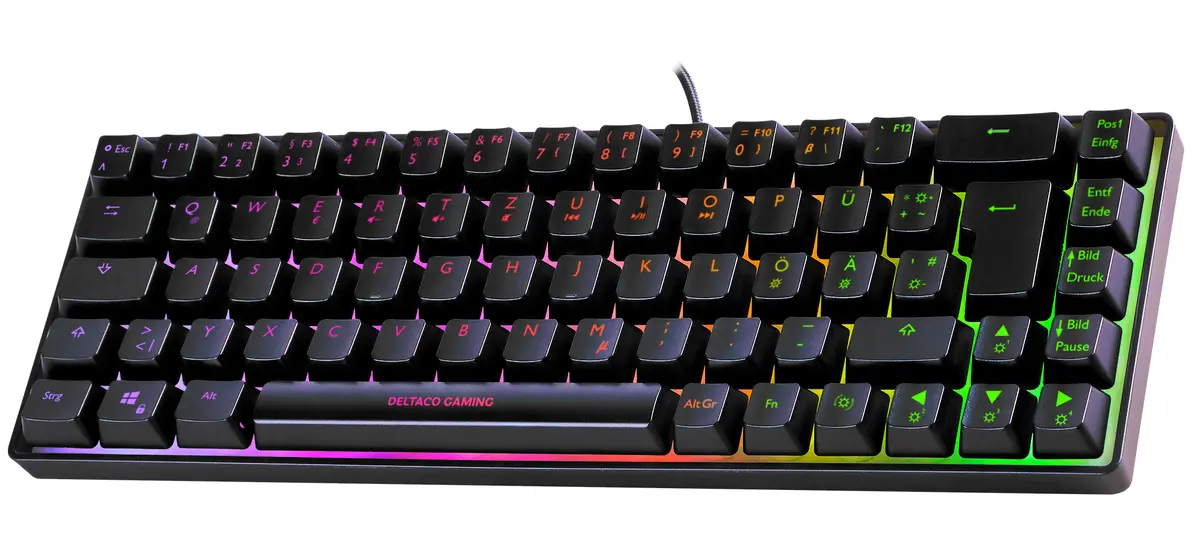 Deltaco GAM-158-DE Spēļu tastatūra Vadu USB