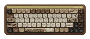 Akko MU01 Mountain Seclusion 65% Mechanical Gaming Keyboard, QWERTY US English, Wood, USB/RF/Bluetooth