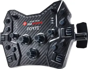 Button Box Asetek Forte GT Black Edition — compact external controller for sim rigs, multifunctional button panel