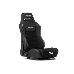 Next Level Racing | Premium PU Leather | Reclining Seat | ERS3 Elite PU Leather & Suede Edition | Black