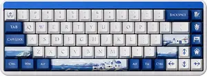 Mehāniskā tastatūra AKKO JIN 01 Santorin 65% ar Rosewood slēdžiem, ANSI izkārtojums