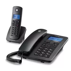 Аналоговый/DECT телефон Motorola C4201 с определителем номера черный