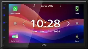 Auto mediju uztvērējs JVC KW-M595DBT Melns 22 W Bluetooth Wi-Fi