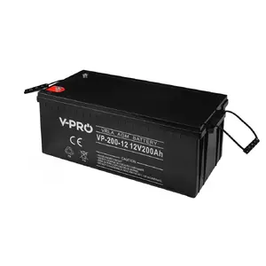VIPER VOLT POLSKA AGM VPRO VRLA 12V 200Ah apkopes brīvs akumulators