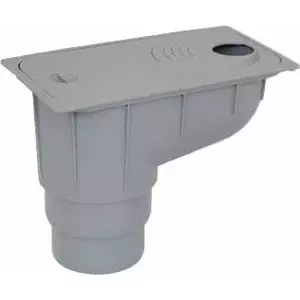 Drain inspection chamber (downpipe outlet) TYCNER CAPRICORN P59200S — grey vertical outlet