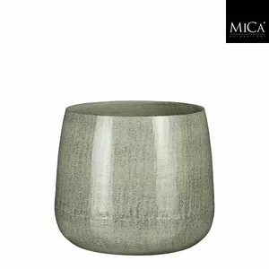 Metal flowerpot No name Benson 1071766, Ø 12 cm, gray