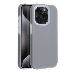 Silikona maciņš iPhone 16 no fusion accessories — Fusion Candy Apple, pelēks