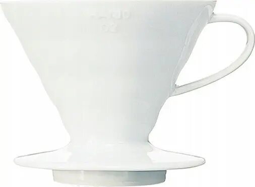 Keramiska kafijas dripperis HARIO V60-02 balts