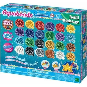 Aquabeads Shiny Bead Pack Epoch 2000 Beads 24 Colors Age 4+