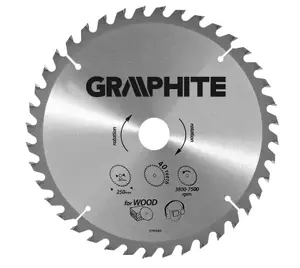 Диск пильный GRAPHITE 315x30 мм, 40 зубьев, модель 55H607