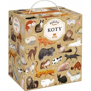 Jigsaw Puzzle NICI Puzzlove CzuCzu Cats 1000 pieces, paper board puzzle for adults and teens