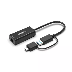 Переходник Origin Storage OS-HUB-USB3/C-RJ45 USB3.0/USB-C на RJ45 черный