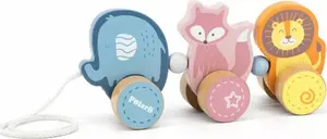 Деревянная игрушка на веревочке «Зверята из зоопарка» viga toys модель 44023 (MPN 3258)