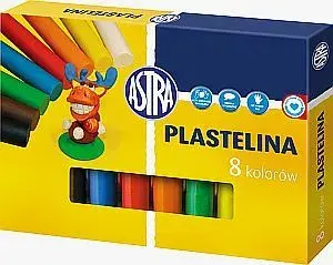 Modelling clay set Astra 8 colours – Astra Plastelina WIKR-014926