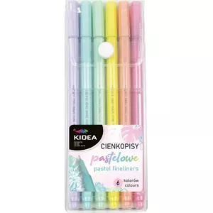 Derform KIDEA colored pencils set — 6 pastel colors, model CP6KA