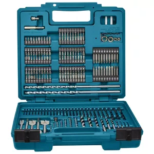 Drill bit set Makita E-11689 — 256 pieces for metal, stone and wood