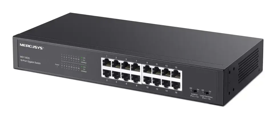 MERCUSYS MS116GS 16 portu Gigabit slēdzis Photo 2