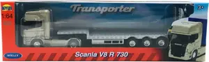 Die-cast model truck Dromader Scania 1:64 scale - WELLY series, metal/plastic construction
