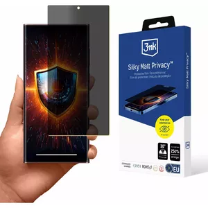 Защитная пленка 3MK для Samsung Galaxy S23 Ultra — матовая с эффектом приватности