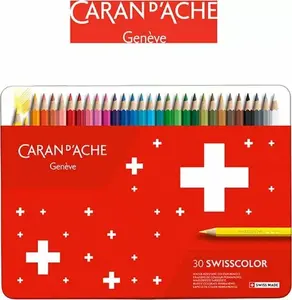 Colored pencils Caran d'Arche 1284.730 — 30 pcs, assorted colours, soft lead