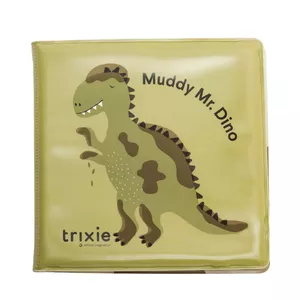 Игрушка для купания Trixie Dino Book для детей 6 мес.+ – мягкие водонепроницаемые страницы, тактильные динозавры