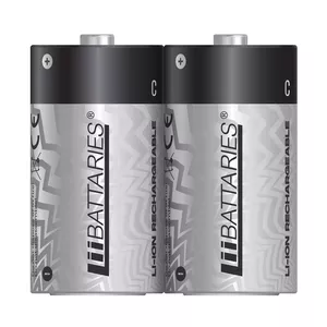 Liibattaries Uzlādējami Jaudīgi akumulatori Lithium-Ion ar USB-C LR14 C 3000mAh 1.5V (2pcs)