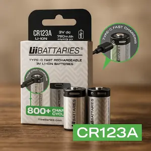 Uzlādējama litija‑jonu akumulators Liibattaries LIB510811 750 mAh 3 V (cilindrisks elements)