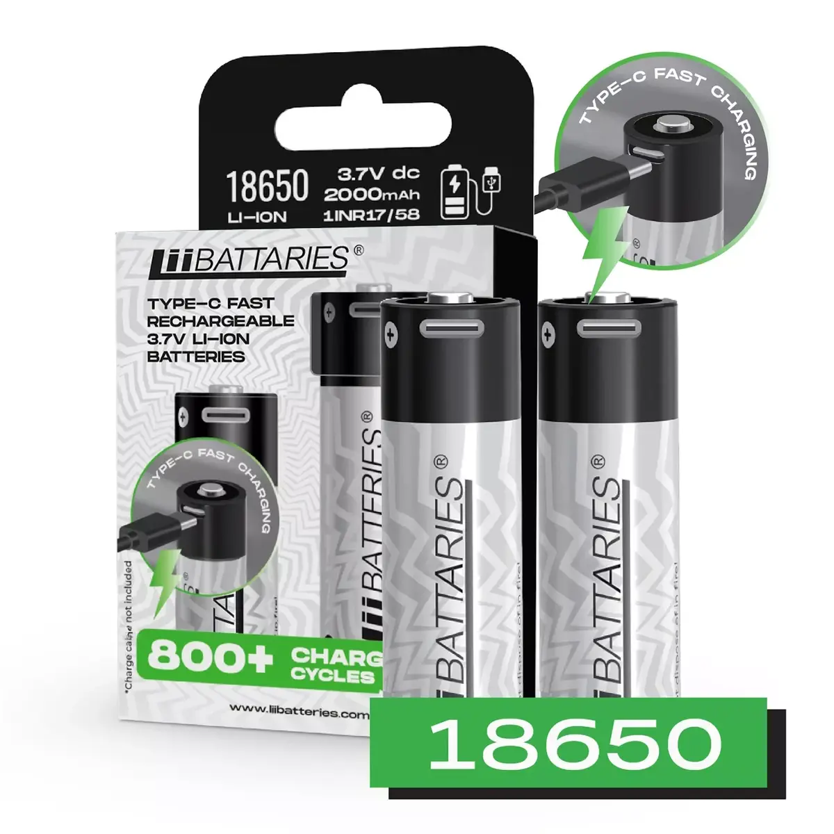 Liibattaries LIB510842 2000mAh 3.7V USB‑C батарея Photo 2