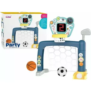 LeanToys 3-in-1 komplekts maziem bērniem Handbola spēles Golfs Basketbols Futbols