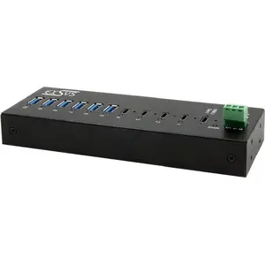 USB-хаб Exsys EX-12280HMS — 10 портов USB 3.2 Gen 2x1 (4× USB-C, 6× USB-A)