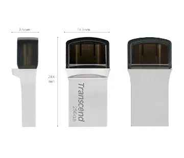 USB zibatmiņa Transcend 256 GB JetFlash 890 Photo 10